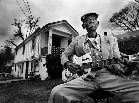 Old blues musician